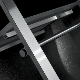 Winkelinrichting Icon RVS met glasplaat en hangstang