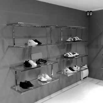 Winkelinrichting Icon Chromo Cubotto schoenenpresentatie