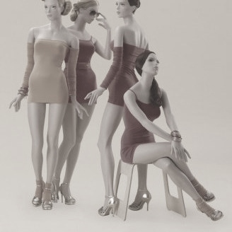 Etalagefiguren Fluid-serie